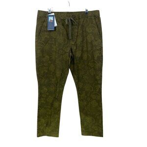 NWT Pendleton Canvas‎ Pants Women's XL Olive Floral Olive Green Drawstring NEW